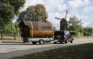 Мобильная баня на прицепе